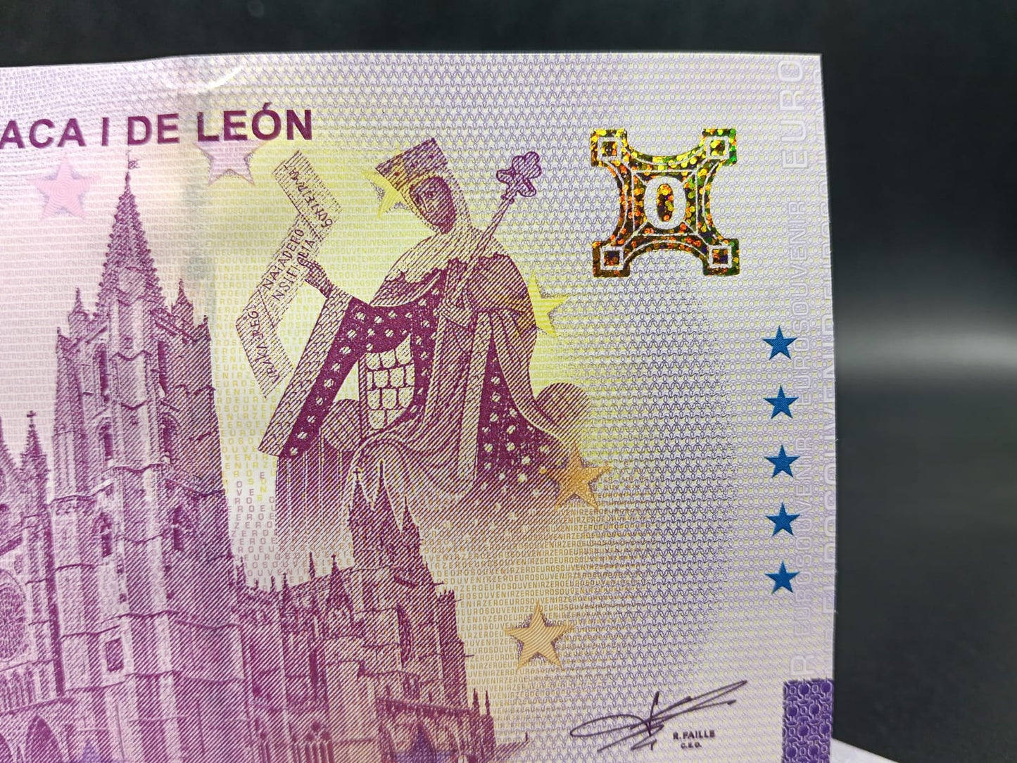 Billete Euro Souvenir CATEDRAL LEÓN- URRACA I LEÓN 2026 oro