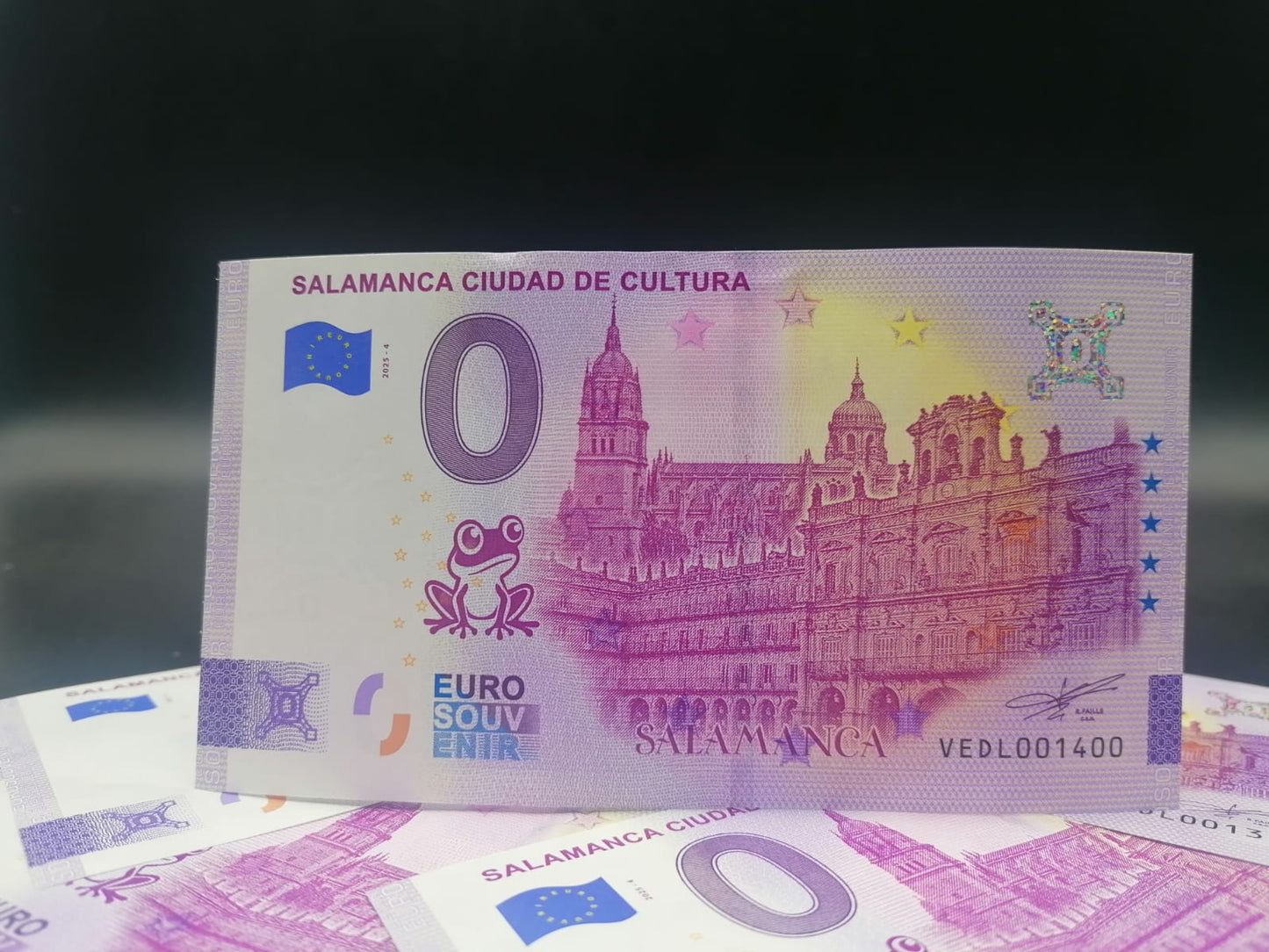 Billete Euro Souvenir - SALAMANCA CIUDAD DE CULTURA vesion normal y anniversary 2025