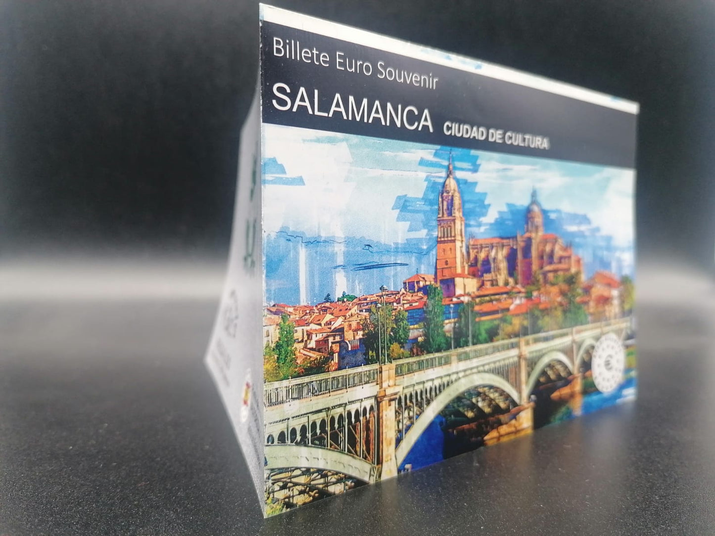 Billete Euro Souvenir - SALAMANCA CIUDAD DE CULTURA vesion normal y anniversary 2025