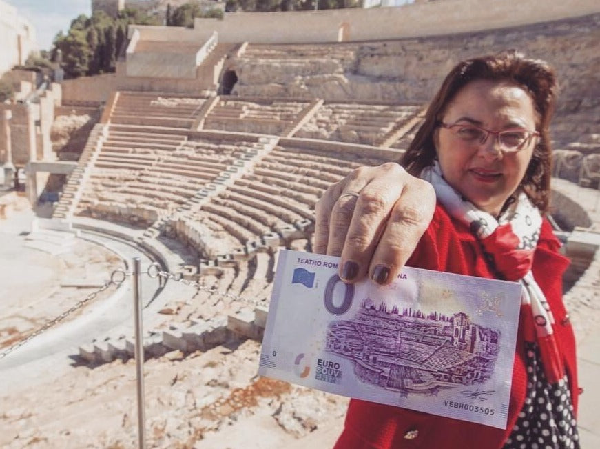 Billete Euro Souvenir - TEATRO ROMANO DE CARTAGENA 2019