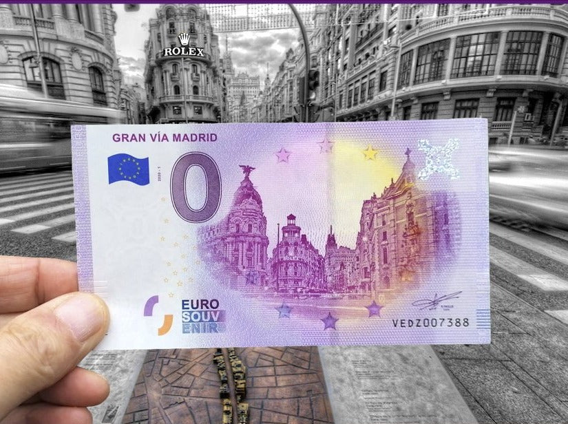 Billete Euro Souvenir - GRAN VÍA MADRID (Anniversary) 2020