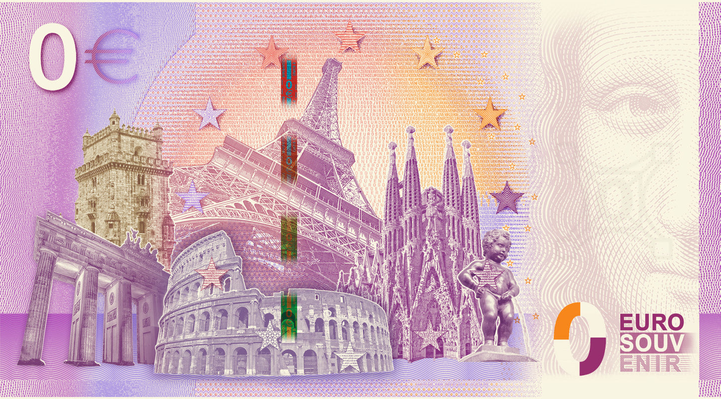 Billete Euro Souvenir - PUERTA DEL SOL 2020