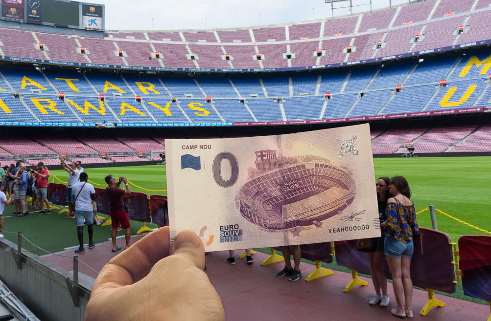 Europa Press : El FC Barcelona edita un billete de banco del Camp Nou