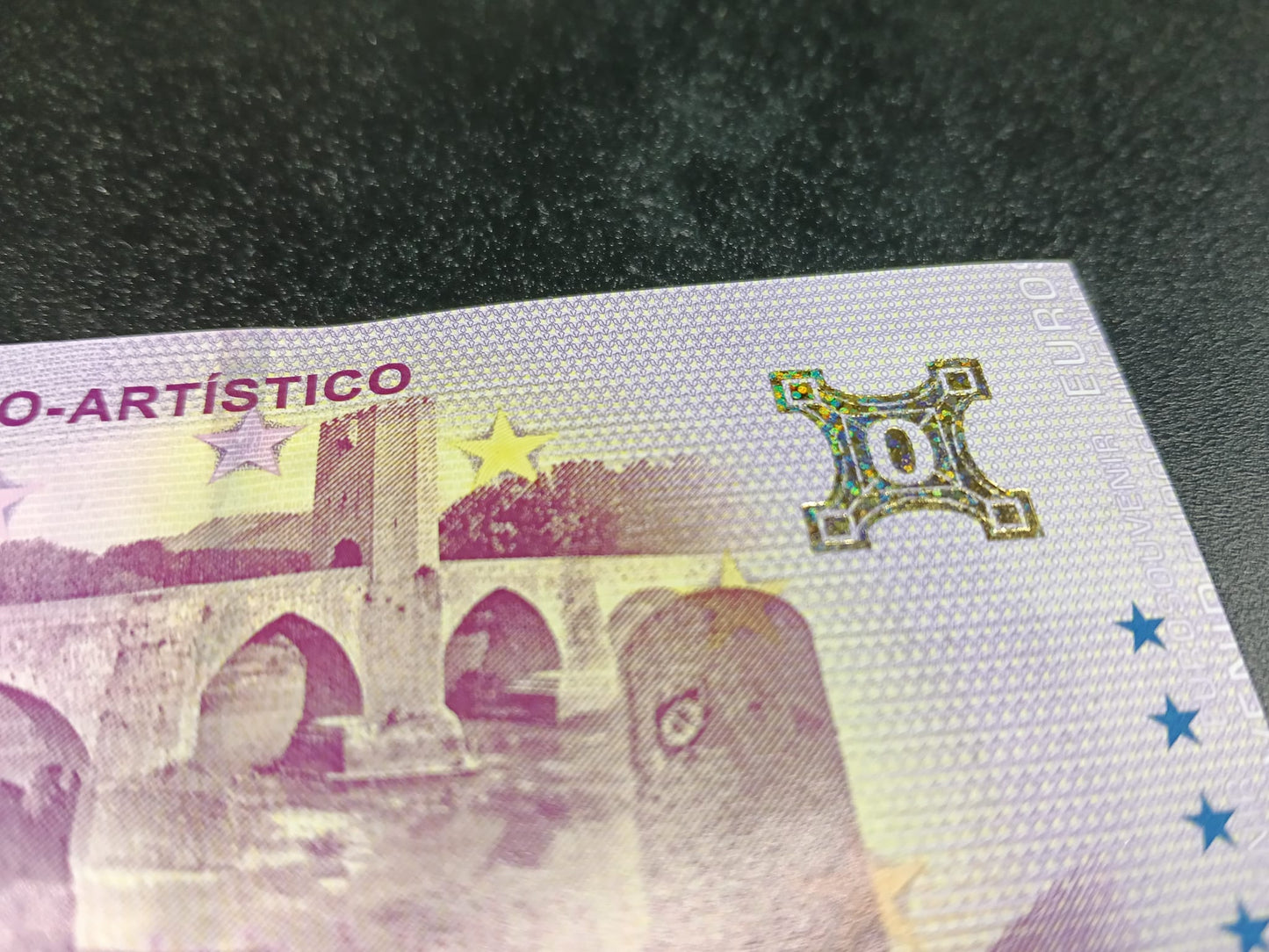 Edición 2026 Billete Euro Souvenir - FRIAS CONJUNTO HISTÓRICO-ARTÍSTICO versión ORO