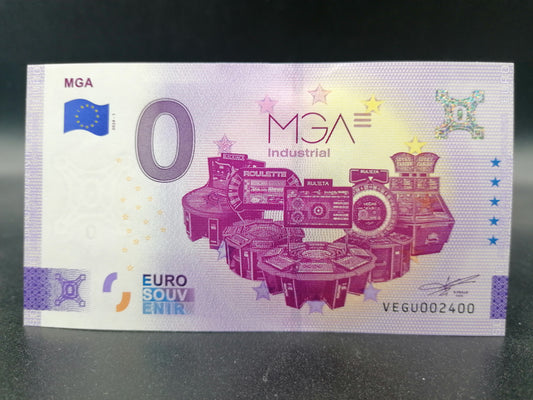 Billete Euro Souvenir MGA Industrial 2024