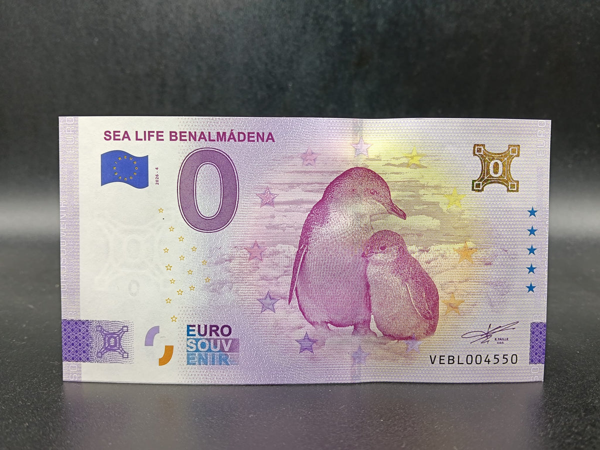 Edición 2026. Billete Euro Souvenir - Pingúino oro 2026-4