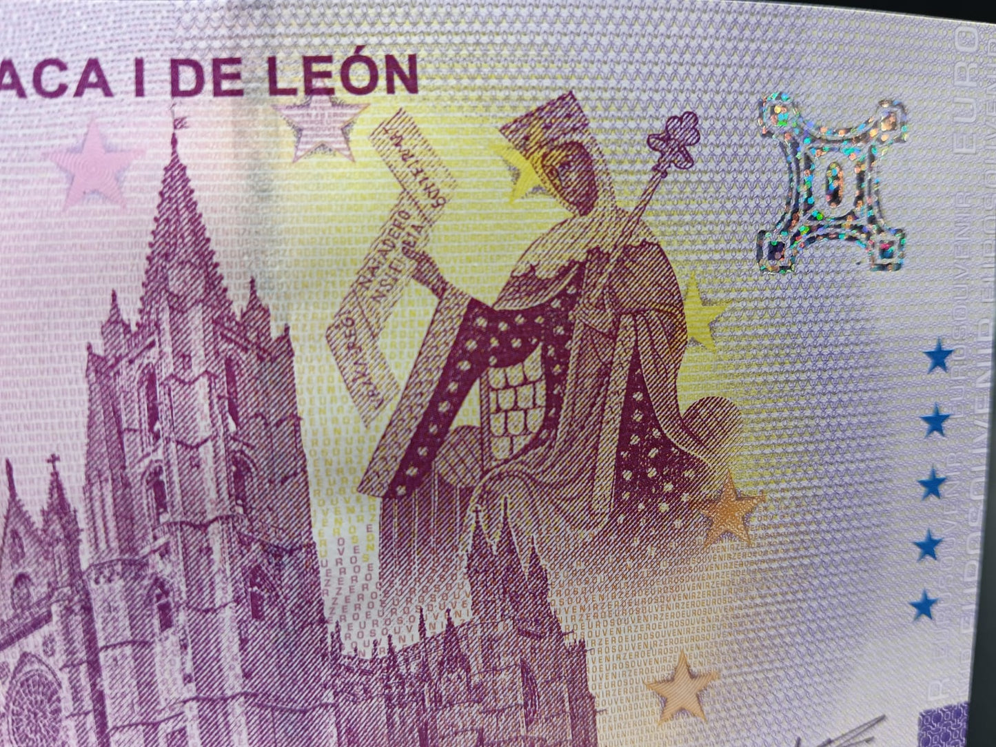 Billete Euro Souvenir CATEDRAL LEÓN- URRACA I LEÓN 2026 PLATA