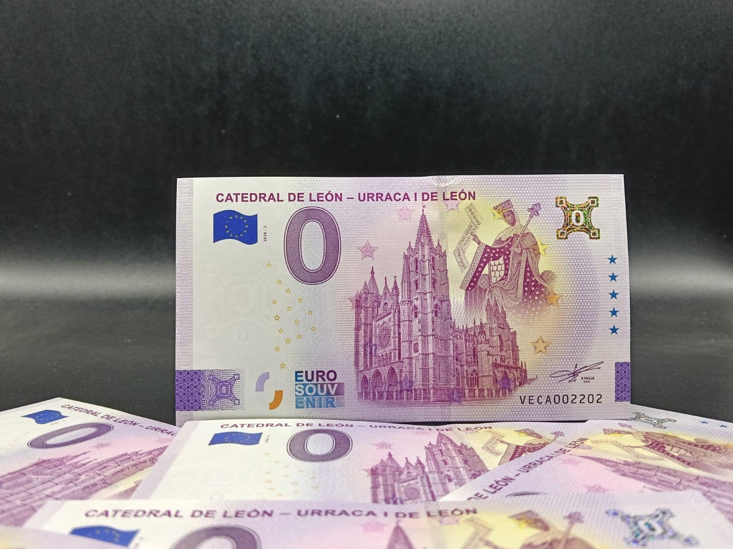 Billete Euro Souvenir CATEDRAL LEÓN- URRACA I LEÓN 2026 oro