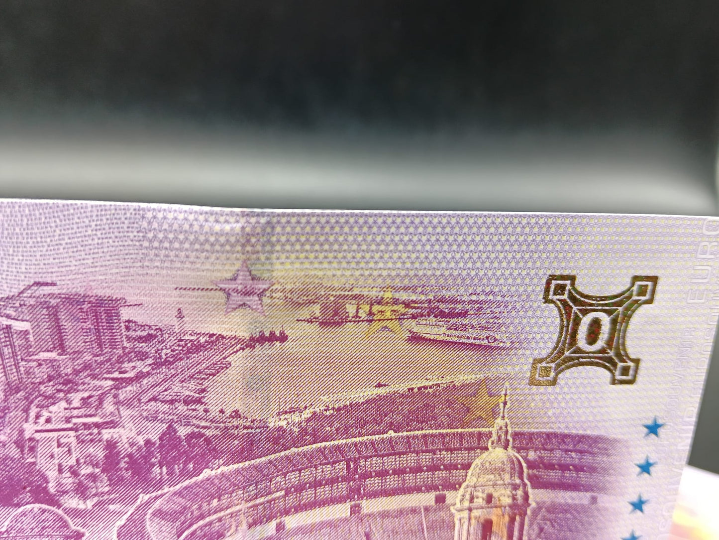 Billete Euro Souvenir MÁLAGA 2026 oro