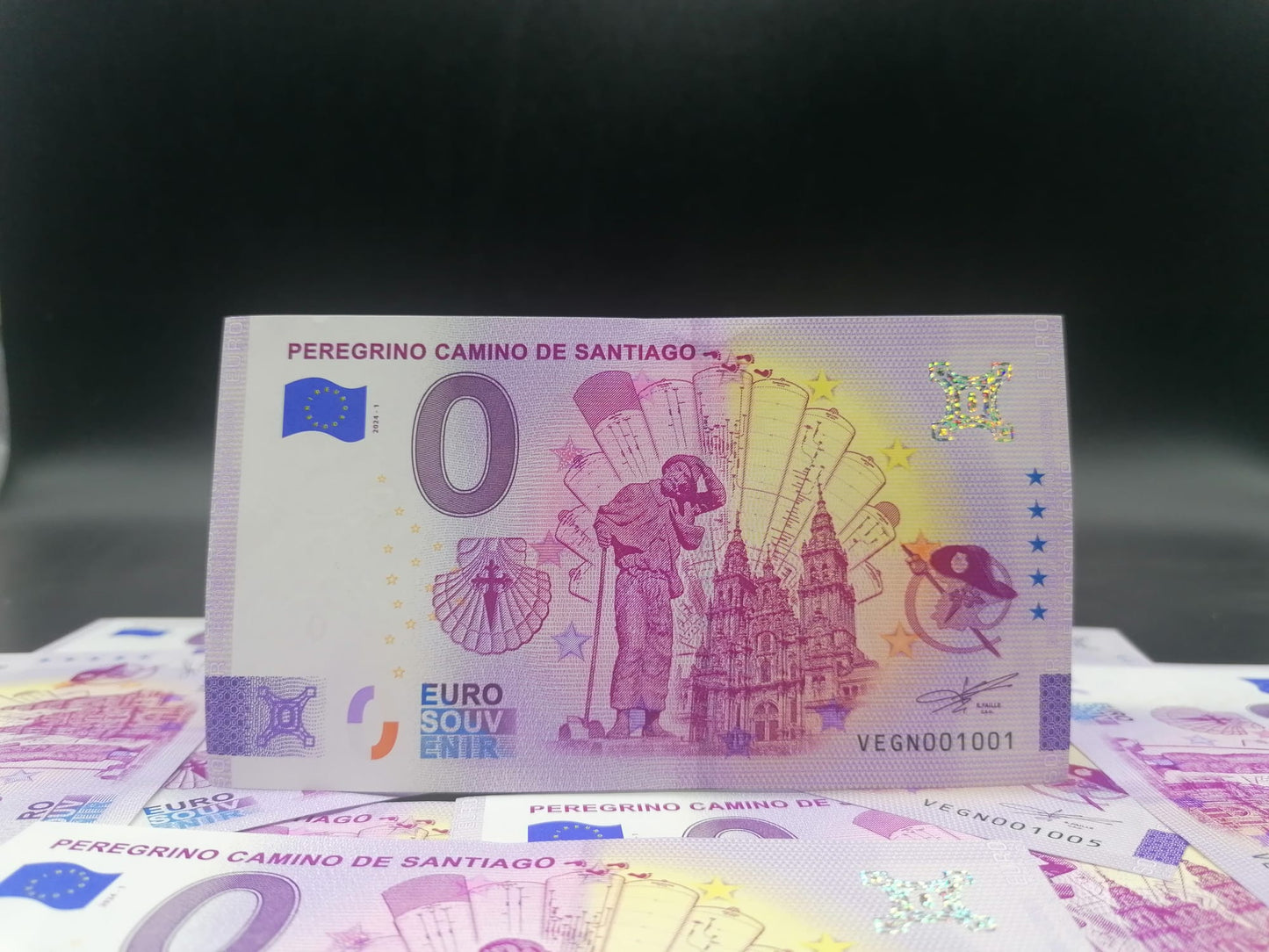 Billete Euro Souvenir - PEREGRINO CAMINO DE SANTIAGO 2024-1