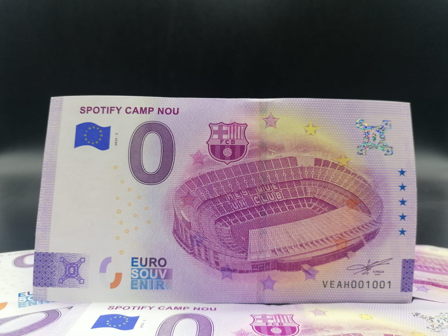 Billete Euro Souvenir  -  SPOTIFY CAMP NOU 2025.2