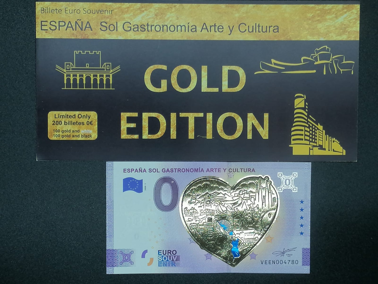 Edición Collectors 2021 España Sol Gastronomía Arte y Cultura version GOLD normal BLACK